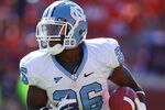 CLEMSON, SC - OCTOBER 22:  Giovani Bernard #26 of the North Carolina Tar Heels runs upfield in the second half against the Clemson Tigers during their game at Memorial Stadium on October 22, 2011 in Clemson, South Carolina.  (Photo by Scott Halleran/Getty Images)