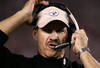 SAN DIEGO, CA -  OCTOBER 10:  Head Coach Bill Cowher of the Pittsburgh Steelers looks on during a 24-22 win over the San Diego Chargers in NFL action October 10, 2005 at Qualcomm Stadium in San Diego, California.  (Photo by Donald Miralle/Getty Images)