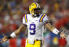 ATLANTA, GA - DECEMBER 03:  Jordan Jefferson #9 of the LSU Tigers against the Georgia Bulldogs during the 2011 SEC Championship Game at Georgia Dome on December 3, 2011 in Atlanta, Georgia.  (Photo by Kevin C. Cox/Getty Images)