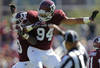 COLLEGE STATION, TX - OCTOBER 29:  Damontre Moore #94 of the Texas A&M Aggies celebrates a sack during a game against the Missouri Tigers at Kyle Field on October 29, 2011 in College Station, Texas.  (Photo by Sarah Glenn/Getty Images)