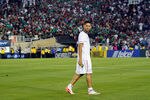 PASADENA, CA - JUNE 25: Clint Dempsey #8 of the United States reacts after receiving his silver medal follwoing his team's defeat to Mexico in the 2011 CONCACAF Gold Cup Championship at the Rose Bowl on June 25, 2011 in Pasadena, California.  (Photo by Kevork Djansezian/Getty Images)