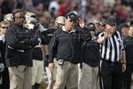 WEST LAFAYETTE, IN - NOVEMBER 12: Purdue Boilermakers head coach Danny Hope (right) and defensive coordinator Gary Emanuel looks on against the Ohio State Buckeyes at Ross-Ade Stadium on November 12, 2011 in West Lafayette, Indiana. Purdue defeated Ohio State 26-23 in overtime. (Photo by Joe Robbins/Getty Images)