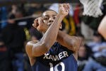 NASHVILLE, TN - NOVEMBER 28: Mark Lyons #10 of the Xavier Musketeers celebrates late in the game against the Vanderbilt Commodores at Memorial Gymnasium on November 28, 2011 in Nashville, Tennessee. Xavier defeated Vanderbilt 82-70 in overtime. (Photo by Joe Robbins/Getty Images)