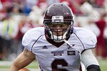 LITTLE ROCK, AR - NOVEMBER 19:   Quarterback Dylan Favre #6 of the Mississippi State Bulldogs runs the ball against the Arkansas Razorbacks at War Memorial Stadium on November 19, 2011 in Little Rock, Arkansas. The Razorbacks defeated the Bulldogs 44-17.  (Photo by Wesley Hitt/Getty Images)