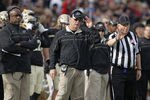 WEST LAFAYETTE, IN - NOVEMBER 12: Purdue Boilermakers head coach Danny Hope (right) and defensive coordinator Gary Emanuel looks on against the Ohio State Buckeyes at Ross-Ade Stadium on November 12, 2011 in West Lafayette, Indiana. Purdue defeated Ohio State 26-23 in overtime. (Photo by Joe Robbins/Getty Images)