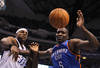 DALLAS, TX - MAY 17:  Brendan Haywood #33 of the Dallas Mavericks and Kendrick Perkins #5 of the Oklahoma City Thunder battle for a loose ball in Game One of the Western Conference Finals during the 2011 NBA Playoffs at American Airlines Center on May 17, 2011 in Dallas, Texas. NOTE TO USER: User expressly acknowledges and agrees that, by downloading and or using this photograph, User is consenting to the terms and conditions of the Getty Images License Agreement.  (Photo by Ronald Martinez/Getty Images)