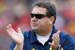 ANN ARBOR, MI - NOVEMBER 26: Head coach Brady Hoke of the Michigan Wolverines looks on from the sidelines while playing the Ohio State Buckeyes at Michigan Stadium on November 26, 2011 in Ann Arbor, Michigan. (Photo by Gregory Shamus/Getty Images)