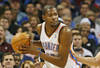 OKLAHOMA CITY, OK - DECEMBER 25:  Kevin Durant #35 of the Oklahoma City Thunder looks to drive on Hedo Turkoglu #15 of the Orlando Magic during the NBA season opening game December 25, 2011 at the Chesapeake Energy Arena in Oklahoma City, Oklahoma.  Oklahoma City led Orlando at the half. NOTE TO USER: User expressly acknowledges and agrees that, by downloading and or using this Photograph, user is consenting to the terms and conditions of the Getty Images License Agreement.  (Photo by Brett Deering/Getty Images)
