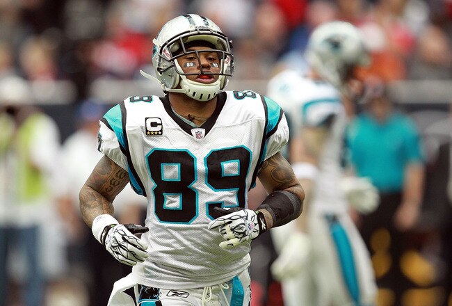 HOUSTON, TX - DECEMBER 18:  Steve Smith #89 of the Carolina Panthers at Reliant Stadium on December 18, 2011 in Houston, Texas.  (Photo by Ronald Martinez/Getty Images)