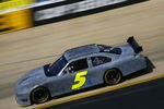 BRISTOL, TN - FEBRUARY 28:  Kyle Bush, driver of the #5 Kellooggs Chevrolet drives, during NASCAR Car of Tomorrow testing at Bristol Motor Speedway on Febuary 28, 2007 in Bristol, Tennessee.  (Photo by Rusty Jarrett/Getty Images for NASCAR)