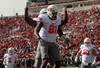 LUBBOCK, TX - NOVEMBER 12:  Justin Blackmon #81 of the Oklahoma State Cowboys celebrates a touchdown against the Texas Tech Red Raiders at Jones AT&T Stadium on November 12, 2011 in Lubbock, Texas.  (Photo by Ronald Martinez/Getty Images)