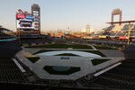 PHILADELPHIA, PA - DECEMBER 08:  Overall view of the stadium field shows the floorboards are already down on the baseball field at Citizens Bank Park on December 8, 2011 in Philadelphia, Pennsylvania in preparation for the upcoming 2012 Winter Classic.  (Photo by Paul Bereswill/Getty Images)