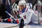 NEW YORK, NY - DECEMBER 05:  Sean Avery #16 of the New York Rangers watches the action between the Rangers and the Toronto Maple Leafs at Madison Square Garden on December 5, 2011 in New York City. The Leafs defeated the Rangers 4-2.  (Photo by Bruce Bennett/Getty Images)