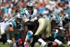 CHARLOTTE, NC - OCTOBER 09:  Cam Newton #1 of the Carolina Panthers during their game against the New Orleans Saints at Bank of America Stadium on October 9, 2011 in Charlotte, North Carolina.  (Photo by Streeter Lecka/Getty Images)