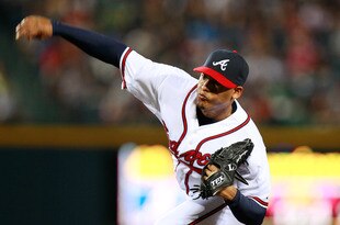 ATLANTA, GA - AUGUST 17:  Jair Jurrjens #49 of the Atlanta Braves against the San Francisco Giants at Turner Field on August 17, 2011 in Atlanta, Georgia.  (Photo by Kevin C. Cox/Getty Images)