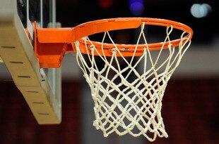 LAS VEGAS, NV - MARCH 10:  A detail of a basketball hoop and net is seen after the UNLV Rebels defeated the Air Force Falcons 69-53 in a quarterfinal game of the Conoco Mountain West Conference Basketball tournament at the Thomas & Mack Center March 10, 2011 in Las Vegas, Nevada.  (Photo by Ethan Miller/Getty Images)
