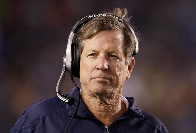 SAN DIEGO, CA - DECEMBER 18:  San Diego Chargers head coach Norv Turner looks on against the Baltimore Ravens at Qualcomm Stadium on December 18, 2011 in San Diego, California.  (Photo by Jeff Gross/Getty Images)