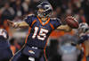DENVER, CO - JANUARY 01:  Quarterback Tim Tebow #15 of the Denver Broncos delivers a pass against the Kansas City Chiefs at Sports Authority Field at Mile High on January 1, 2012 in Denver, Colorado. The Chiefs defeated the Broncos 7-3.  (Photo by Doug Pensinger/Getty Images)