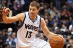 MINNEAPOLIS, MN - APRIL 1: Luke Ridnour #13 of the Minnesota Timberwolves drives to the basket against the Miami Heat during the first half of a basketball game at Target Center on April 1, 2011 in Minneapolis, Minnesota. Heat defeated the Timberwolves 111- 92. NOTE TO USER: User expressly acknowledges and agrees that, by downloading and or using this Photograph, user is consenting to the terms and conditions of the Getty Images License Agreement.  (Photo by Hannah Foslien /Getty Images)