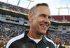 TMAPA, FL - JANUARY 02: Coach Mark Dantonio of the Michigan State Spartans smiles after a 33 - 30 victory against the Georgia Bulldogs in the Outback Bowl January 2, 2012 at Raymond James Stadium, Tampa Florida. (Photo by Al Messerschmidt/Getty Images)