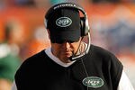 MIAMI GARDENS, FL - JANUARY 01:  New York Jets head coach Rex Ryan looks on during a game against the Miami Dolphins at Sun Life Stadium on January 1, 2012 in Miami Gardens, Florida.  (Photo by Mike Ehrmann/Getty Images)