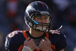 DENVER, CO - JANUARY 01:  Quarterback Tim Tebow #15 of the Denver Broncos warms up prior to facing the Kansas City Chiefs at Sports Authority Field at Mile High on January 1, 2012 in Denver, Colorado.  (Photo by Doug Pensinger/Getty Images)