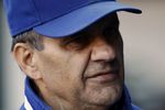 ST. LOUIS, MO - OCTOBER 10:  Manager Joe Torre of the Los Angeles Dodgers waits for the start of Game Three of the NLDS against the St. Louis Cardinals during the 2009 MLB Playoffs at Busch Stadium on October 10, 2009 in St Louis, Missouri. (Photo by Ronald Martinez/Getty Images)