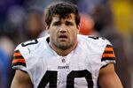 BALTIMORE, MD - DECEMBER 24:  Peyton Hillis #40 of the Cleveland Browns looks on from the sidelines during the closing moments of the Browns 20-14 loss to the Baltimore Ravens at M&T Bank Stadium on December 24, 2011 in Baltimore, Maryland.  (Photo by Rob Carr/Getty Images)
