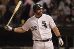 CHICAGO, IL - SEPTEMBER 27: Adam Dunn #32 of the Chicago White Sox throws his bat after striking out against the Toronto Blue Jays at U.S. Cellular Field on September 27, 2011 in Chicago, Illinois. (Photo by Jonathan Daniel/Getty Images)