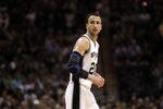SAN ANTONIO, TX - APRIL 20:  Guard Manu Ginobili #20 of the San Antonio Spurs against the Memphis Grizzlies in Game Two of the Western Conference Quarterfinals in the 2011 NBA Playoffs on April 20, 2011 at AT&T Center in San Antonio, Texas.  NOTE TO USER: User expressly acknowledges and agrees that, by downloading and or using this photograph, User is consenting to the terms and conditions of the Getty Images License Agreement.  (Photo by Ronald Martinez/Getty Images)