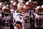 PITTSBURGH - NOVEMBER 14:  Tom Brady #12 of the New England Patriots waits in the tunnel to lead his team onto the field against the Pittsburgh Steelers on November 14, 2010 at Heinz Field in Pittsburgh, Pennsylvania.  (Photo by Chris McGrath/Getty Images)
