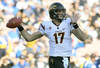 PASADENA, CA - NOVEMBER 05:  Quarterback Brock Osweiler #17 of the Arizona State Sun Devils throws a pass against the UCLA Bruins at the Rose Bowl on November 5, 2011 in Pasadena, California.  (Photo by Stephen Dunn/Getty Images)