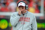 LINCOLN, NE - OCTOBER 29: Nebraska Cornhuskers coach Bo Pelini reacts during their game against the Michigan State Spartans at Memorial Stadium October 29, 2011 in Lincoln, Nebraska. Nebraska defeated Michigan State 24-3. (Photo by Eric Francis/Getty Images)