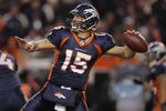 DENVER, CO - JANUARY 01:  Quarterback Tim Tebow #15 of the Denver Broncos delivers a pass against the Kansas City Chiefs at Sports Authority Field at Mile High on January 1, 2012 in Denver, Colorado. The Chiefs defeated the Broncos 7-3.  (Photo by Doug Pensinger/Getty Images)