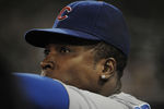 SAN DIEGO, CA - SEPTEMBER 28:  Alfonso Soriano #12 of the Chicago Cubs looks on during the ninth inning of a baseball game against the San Diego Padres at Petco Park on September 28, 2011 in San Diego, California. The Padres won 9-2.  (Photo by Denis Poroy/Getty Images)