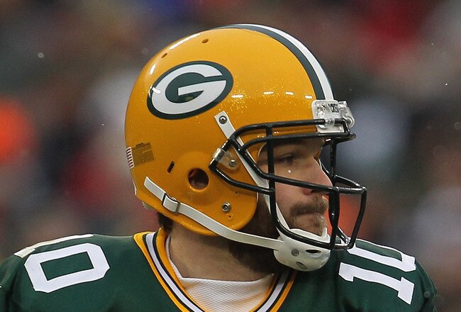 GREEN BAY, WI - JANUARY 01:  Matt Flynn #10 of the Green Bay Packerslooks for a receiver against the Detroit Lions at Lambeau Field on January 1, 2012 in Green Bay, Wisconsin. The Packers defeated the Lions 45-41.  (Photo by Jonathan Daniel/Getty Images)