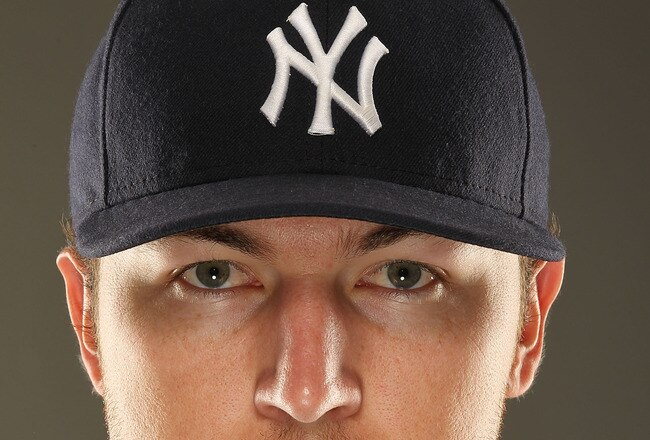 TAMPA, FL - FEBRUARY 23:  Phil Hughes #65 of the New York Yankees poses for a portrait on Photo Day at George M. Steinbrenner Field on February 23, 2011 in Tampa, Florida.  (Photo by Al Bello/Getty Images)