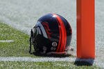 DENVER - SEPTEMBER 26:  The helmets of the Denver Broncos were adorned with the #11 of recently deceased teammate Kenny McKinley as they face the Indianapolis Colts at INVESCO Field at Mile High on September 26, 2010 in Denver, Colorado. The Colts defeated the Broncos 27-13.  (Photo by Doug Pensinger/Getty Images)