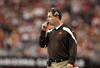 GLENDALE, AZ - DECEMBER 18:  Head coach Pat Shurmur of the Cleveland Browns watches from the sidelines during the NFL game against the Arizona Cardinals at the University of Phoenix Stadium on December 18, 2011 in Glendale, Arizona. The Cardinals defeated the Browns 20-17 in overtime.  (Photo by Christian Petersen/Getty Images)