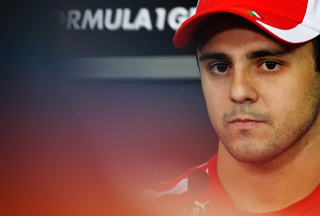 SAO PAULO, BRAZIL - NOVEMBER 24:  Felipe Massa of Brazil and Ferrari attends the drivers press conference during previews to the Brazilian Formula One Grand Prix at the Autodromo Jose Carlos Pace on November 24, 2011 in Sao Paulo, Brazil.  (Photo by Paul Gilham/Getty Images)