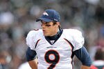 OAKLAND, CA - NOVEMBER 06:  Brady Quinn #9 of the Denver Broncos stands on the sidelines during their game against the Oakland Raiders at O.co Coliseum on November 6, 2011 in Oakland, California.  (Photo by Ezra Shaw/Getty Images)