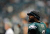 PHILADELPHIA, PA - JANUARY 01:  Michael Vick #7 of the Philadelphia Eagles looks on from the sideline during a game against the Washington Redskins at Lincoln Financial Field on January 1, 2012 in Philadelphia, Pennsylvania.  (Photo by Patrick McDermott/Getty Images)