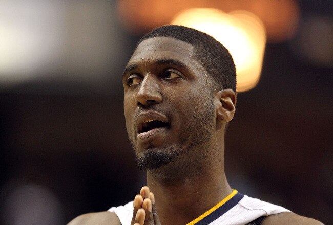 INDIANAPOLIS, IN - APRIL 21:  Roy Hibbert #55 of the Indiana Pacers walks off of the court following the 88-84 loss to the Chicago Bulls in Game three of the Eastern Conference Quarterfinals in the 2011 NBA Playoffs on April 21, 2011  at Conseco Fieldhouse in Indianapolis, Indiana.  NOTE TO USER: User expressly acknowledges and agrees that, by downloading and/or using this Photograph, User is consenting to the terms and conditions of the Getty Images License Agreement.  (Photo by Andy Lyons/Getty Images)