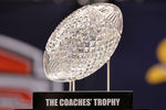 NEW ORLEANS, LA - JANUARY 09:  The Coaches' Trophy is seen prior to the 2012 Allstate BCS National Championship Game at Mercedes-Benz Superdome on January 9, 2012 in New Orleans, Louisiana.  (Photo by Andy Lyons/Getty Images)