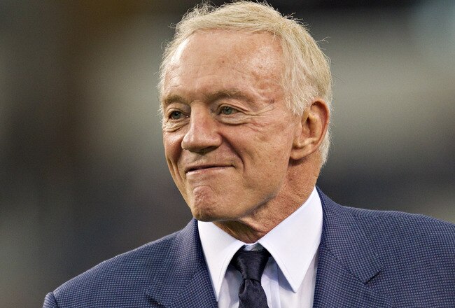 ARLINGTON, TX - OCTOBER 23:   Owner Jerry Jones of the Dallas Cowboys before a game against the St. Louis Rams at the Cowboy Stadium on October 23, 2011 in Arlington, Texas.  The Cowboys defeated the Rams 34 to 7.  (Photo by Wesley Hitt/Getty Images)