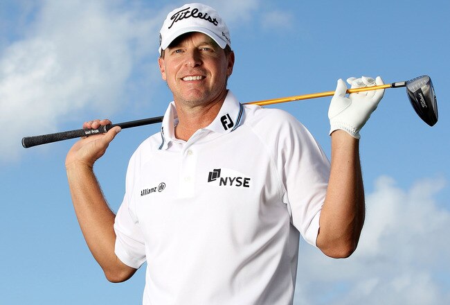 KAPALUA, HI - JANUARY 05:  Steve Stricker poses for a portrait during the pro-am round of the Hyundai Tournament of Champions at the Plantation course on January 5, 2012 in Kapalua, Hawaii.  (Photo by Sam Greenwood/Getty Images)
