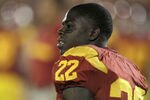 LOS ANGELES, CA - NOVEMBER 26:  Running back Curtis McNeal #22 of the USC Trojans gets ready for the game with the UCLA Bruins at the Los Angeles Memorial Coliseum on November 26, 2011 in Los Angeles, California.  (Photo by Stephen Dunn/Getty Images)