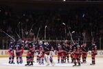 NEW YORK, NY - NOVEMBER 06: The New York Rangers celebrate their 3-0 win over the Winnipeg Jets at Madison Square Garden on November 6, 2011 in New York City.  (Photo by Bruce Bennett/Getty Images)