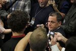 CLEVELAND - OCTOBER 27:  Majority owner Dan Gilbert of the Cleveland Cavaliers talks to the media prior to playing the Boston Celtics in the Cavaliers 2010 home opner at Quicken Loans Arena on October 27, 2010 in Cleveland, Ohio.  NOTE TO USER: User expressly acknowledges and agrees that, by downloading and/or using this Photograph, user is consenting to the terms and conditions of the Getty Images License Agreement. Mandatory Copyright Notice: Copyright 2010 NBAE (Photo by Gregory Shamus/Getty Images)