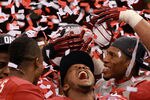 NEW ORLEANS, LA - JANUARY 09:  Marquis Maze #4 of the Alabama Crimson Tide after defeating Louisiana State University Tigers in the 2012 Allstate BCS National Championship Game at Mercedes-Benz Superdome on January 9, 2012 in New Orleans, Louisiana. Alabama  won the game by a score of 21-0.  (Photo by Ronald Martinez/Getty Images)